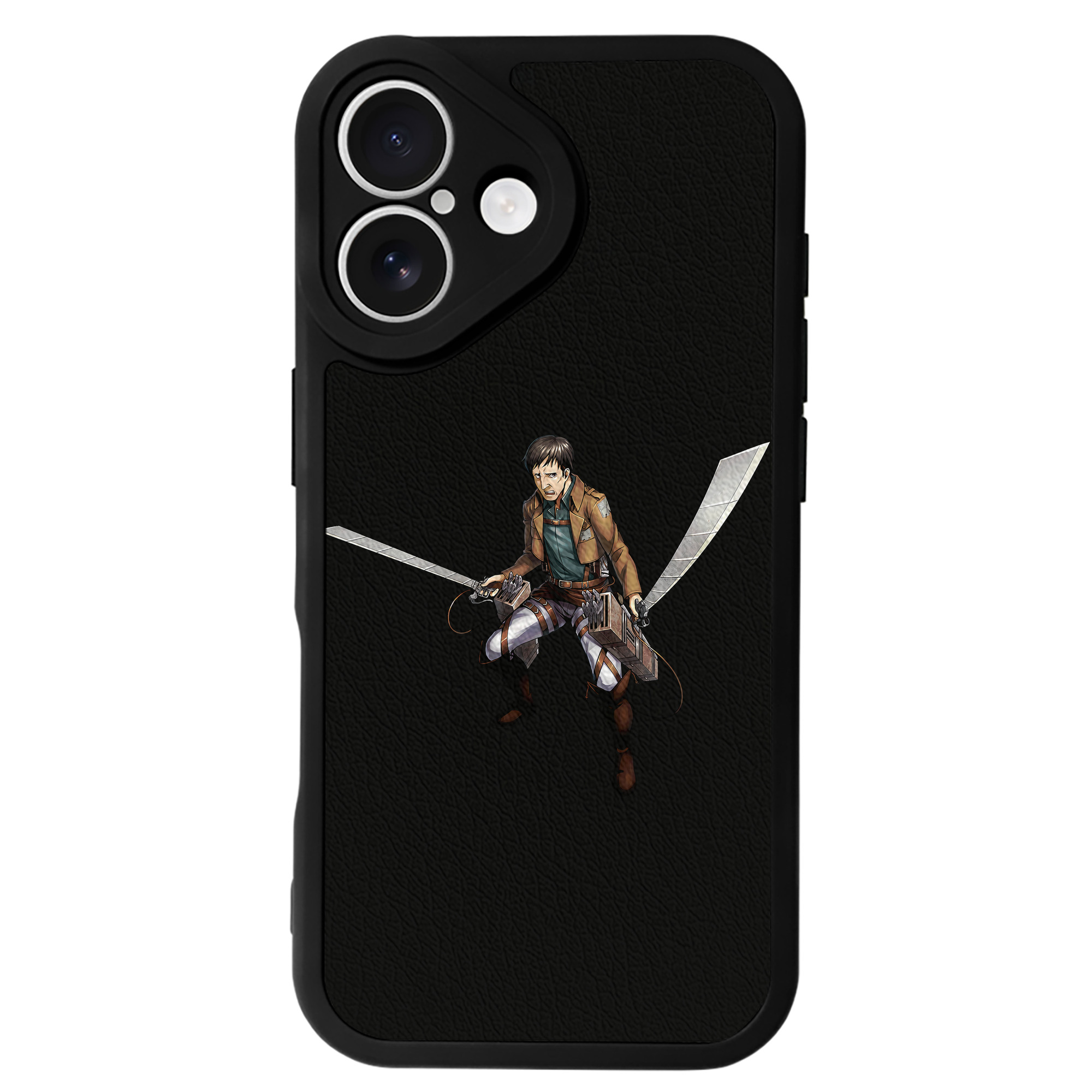 （画像用） 進撃の巨人 Attack on Titan 【iPhone 16シリーズ対応】シリコンスマホケース（レザー調） 材質：シリコン